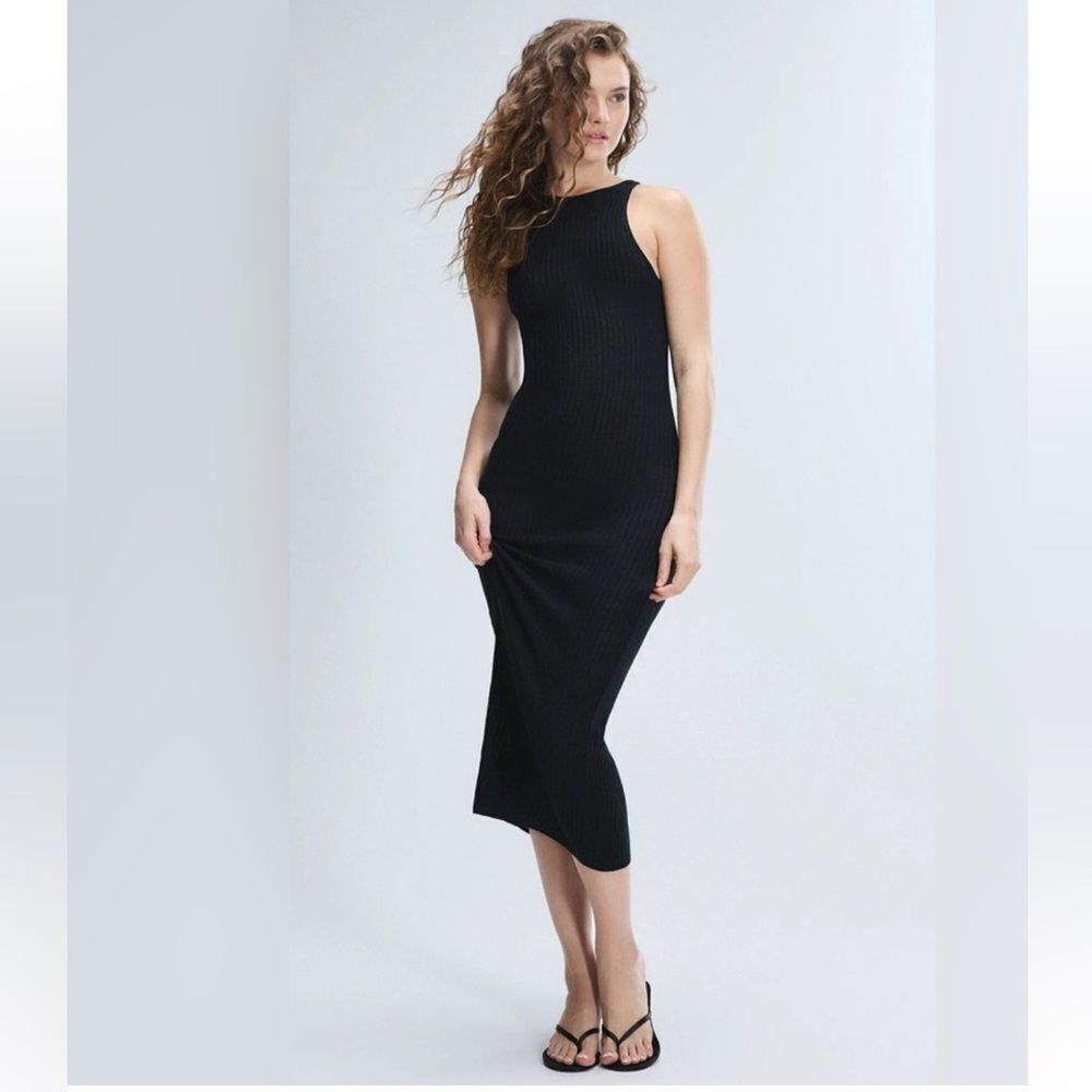 Savage x Fenty Ribbed Knit Sheerenity Dress XS
